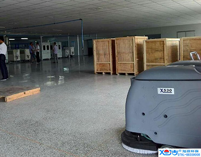 旭潔洗地機(jī)在手，車間廠房地面清潔我有