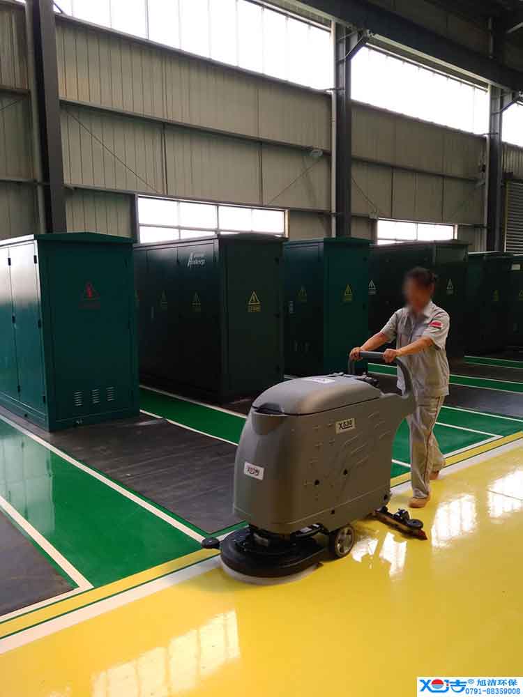 旭潔手推式多功能全自動洗地機，工廠生產(chǎn)倉庫工業(yè)洗地機2